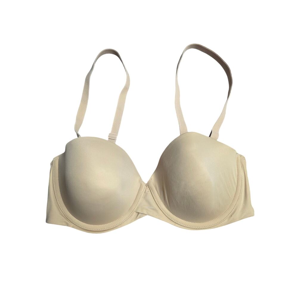 Maidenform Padded Push Up Bra 36C Womens Underwired Tan Adjustable Straps